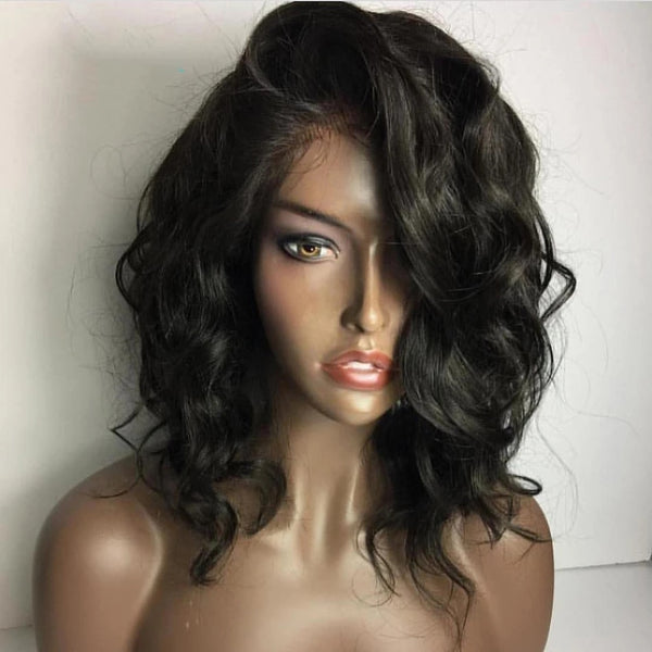 Short Loose Deep Wave 360 Lace Frontal Wig For Women Glueless Bob Wig 13x6 Lace Front Wig Human Hair Remy Brazilian - Divine Diva Beauty