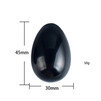Black Obsidian Yoni Egg Natural Jade Massage Crystal Stone for Kegel Exercise Vaginal Muscle Massage Ben Wa Balls sex toy