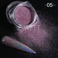 Dazzling Reflective Nails Glitter Powder Sparkly Diamond Rhinestones Pigment Shinning Silver Chrome Decoration Dust