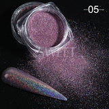 Dazzling Reflective Nails Glitter Powder Sparkly Diamond Rhinestones Pigment Shinning Silver Chrome Decoration Dust