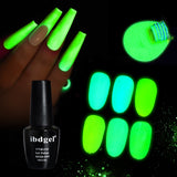 Fluorescent Glow-in-dark Gel Nail Polish Neon UV LED Nail Art Soak Off Nail Polish Luminous Nail Art Gel