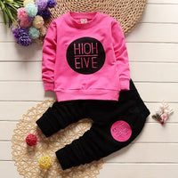 Baby Girl Clothes Cute O-neck Long Sleeved outfit Clothing bby