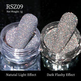 Reflective Nail Art Powder Glitter Nails Super Shinning Crystal Rhinestones Sequins Chrome Pigment UV Gel Polish DIY Decorations