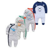 3/4 Pcs Children Boy O-neck Newborn Baby Girls Clothes Full Sleeve Summer Jumper bby