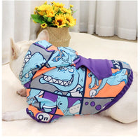 Dinosaur Small Dog Clothes hooded Puppy Outfits pet