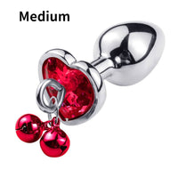Traction Chain Bell Anal Plug Metal Anal Beads Crystal Anus Expander Erotic Beads Butt Plug Sex toys