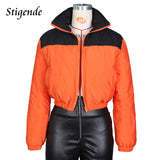 Padded Patchwork Puffer Parka Outwear