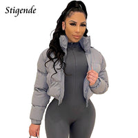 Padded Patchwork Puffer Parka Outwear