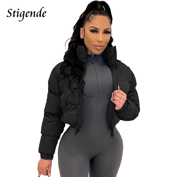 Padded Patchwork Puffer Parka Outwear