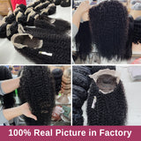 32inch Afro Kinky Curly wave Wig 250 Density Brazilian Human Hair  V part Remy Hair - Divine Diva Beauty