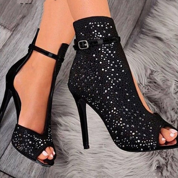 Pumps Sexy High Heels Shoes Buckle Ladies