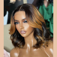 13x4 Ombre Lace Front Wig 150% Bob Wig Lace Front Human Hair Wigs Short Wigs Human Hair Brazilian Remy Hair