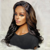 5.5x4.5 PU Silk Base Closure Wig With Highlight Brazilian Remy Human Hair Wigs Side Part 180 Density Wave Lace Wigs