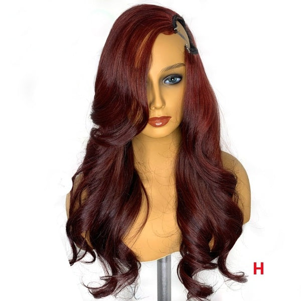 99J U Part Wigs Human Hair For Women Brazilian Remy Hair Side U Part Wigs 180 Density Human Hair Wigs Body Wave