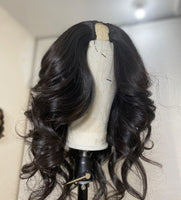 Body Wave Human Hair U Part Wigs  Short Upart Human Hair Wig Peruvian Hair U-part Wigs Glueless  150%