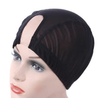 1.5"X3" U Part Wig Cap hair net  Elastic for Making Wig Mesh dome Cap Mesh Cap