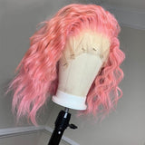 Short Wigs Synthetic Lace Front Wig Lace Frontal Wig Hot Pink Blue Lace Front Wigs Short Bob Style Wig