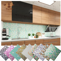 DIY Self Adhesive Mosaic Tile Backsplash Wall Sticker Vinyl Bathroom Kitchen Home Decor - Divine Diva Beauty