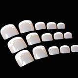 24pcs  Gray Marble Toenails press on - Divine Diva Beauty