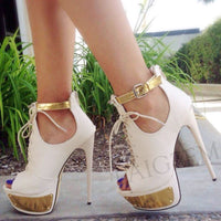 Platform Sandals Stiletto Shoes 11+ - Divine Diva Beauty