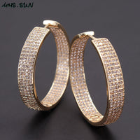 Hoop Earrings Cubic Zircon jewelry - Divine Diva Beauty