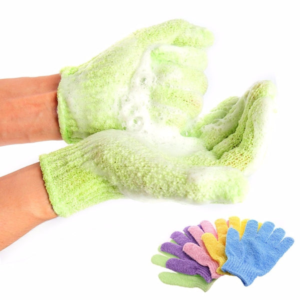 Bath For Peeling Exfoliating Mitt Glove For Shower Scrub Gloves Resistance Body Massage Sponge Wash Skin Moisturizing - Divine Diva Beauty