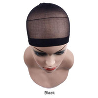 2 Pack Wig Cap Hair net for Weave  Hairnets Wig Nets Stretch Mesh Wig Cap for Making Wigs Free Size - Divine Diva Beauty