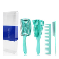 Detangling Hair Hrush Hair Comb Set Detangler Hairbrush for Curly Hair Accessories Hair Care Styling Tools - Divine Diva Beauty