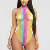 Fishnet One-Piece Swimsuit Ladies Swimwear - Divine Diva Beauty