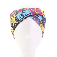 African Print Stretch Cotton Headband for Women Elastic Headwear - Divine Diva Beauty