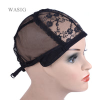 Black 5pcs  Wig Cap for Making Wigs with Adjustable Strap on the Back Weaving Cap  Glueless Wig Caps Good Quality Hair Net Black - Divine Diva Beauty