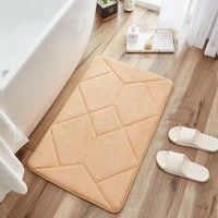Geometric Lines Bathroom Mat Non-slip Bath Carpets Memory Foam Rugs Doormat For Bathroom Shower Room Water Absorption Toilet Rug - Divine Diva Beauty