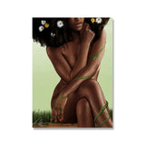 Fashion Canvas Painting Black Girl Poster and Print Wall Art Pictures For Living Room Home Decor Afrocentric Female Portrait - Divine Diva Beauty