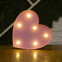 Decorative Letters Alphabet Letter LED Lights Luminous Number Lamp Decoration Battery Night Light Party Baby Bedroom Decoration - Divine Diva Beauty