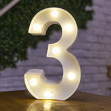 Decorative Letters Alphabet Letter LED Lights Luminous Number Lamp Decoration Battery Night Light Party Baby Bedroom Decoration - Divine Diva Beauty