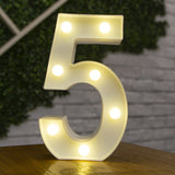 Decorative Letters Alphabet Letter LED Lights Luminous Number Lamp Decoration Battery Night Light Party Baby Bedroom Decoration - Divine Diva Beauty