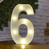 Decorative Letters Alphabet Letter LED Lights Luminous Number Lamp Decoration Battery Night Light Party Baby Bedroom Decoration - Divine Diva Beauty