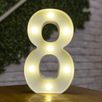 Decorative Letters Alphabet Letter LED Lights Luminous Number Lamp Decoration Battery Night Light Party Baby Bedroom Decoration - Divine Diva Beauty