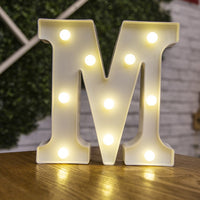 Decorative Letters Alphabet Letter LED Lights Luminous Number Lamp Decoration Battery Night Light Party Baby Bedroom Decoration - Divine Diva Beauty