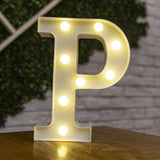 Decorative Letters Alphabet Letter LED Lights Luminous Number Lamp Decoration Battery Night Light Party Baby Bedroom Decoration - Divine Diva Beauty