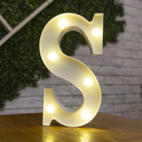 Decorative Letters Alphabet Letter LED Lights Luminous Number Lamp Decoration Battery Night Light Party Baby Bedroom Decoration - Divine Diva Beauty