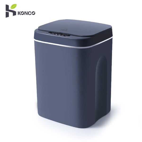 Home Smart kitchen Trash Can Automatic Induction Trash Can with Lid USB Charging Trash Can Bin 12/16L with LED Lights Smart Garbage Bin - Divine Diva Beauty