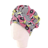 African Print Satin Bonnet With Long Ribbon Wrap Double Layer Headwrap Ankara Pattern Women Hair Cover Large Size Hair Wrap Cap - Divine Diva Beauty