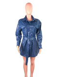 Pu Leather Blouse Shirt Jacket Long Sleeve Buckle Belted outerwear - Divine Diva Beauty