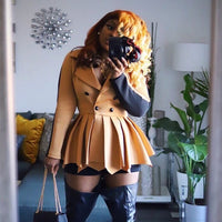 Winter Double Breasted Thick Jacket Tops Classy outerwear - Divine Diva Beauty