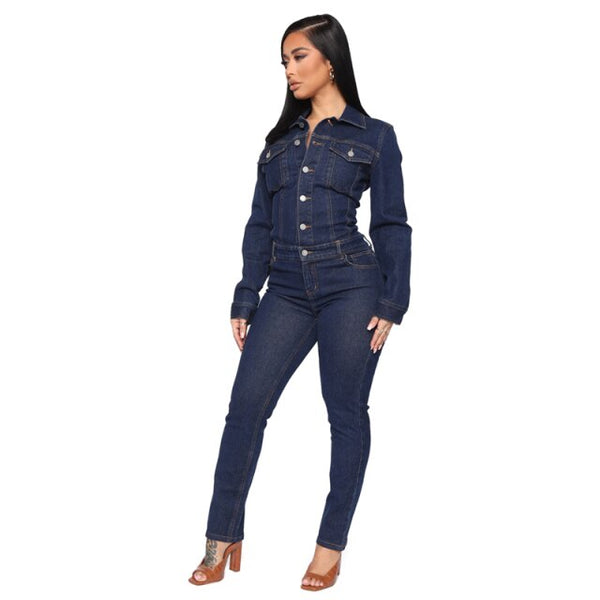 Plus Size avail Jean Jumper Overall pants - Divine Diva Beauty