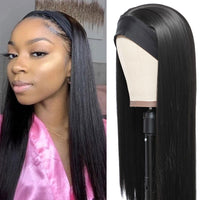 20 22 24 26 28 30inch Long Straight Headband Wigs Heat Resistant Synthetic Hair Wig Machine Made Wig - Divine Diva Beauty