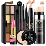 Women Makeup Set,Fashion Cosmetics Kit,WaterProof Roll Mascara,Magic Eyeliner,Charming Lipstick - Divine Diva Beauty