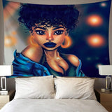 African woman background wall tapestry Background cloth  Tapestry home decoration mural 95*73cm - Divine Diva Beauty