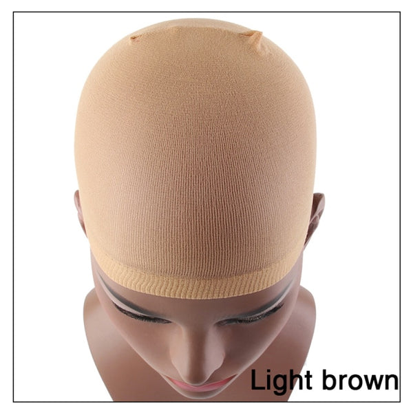 2Pcs High Quality Wig Cap Brown Stocking Cap - Divine Diva Beauty